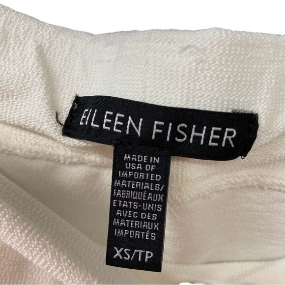 Eileen Fisher White Tapered Leggings Size XXS - Picture 5 of 8